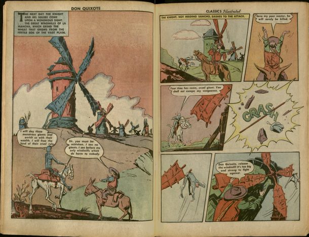 Illustration to 'Don Quixote' by Louis Zansky, 1946. NAL: 38041802071654. ©V&A Museum.