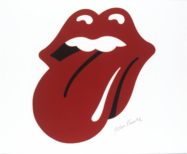 John Pasche, Artwork for the Rolling Stones lips and tongue logo, 1970. Museum no.S.6121-2009 © Musidor BV