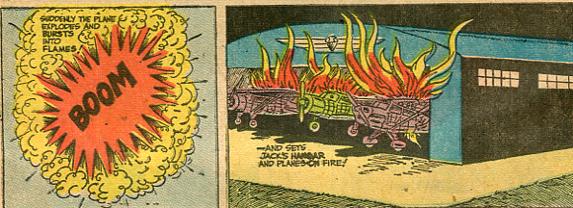 Panel from The Adventures of Smilin' Jack, 1947.