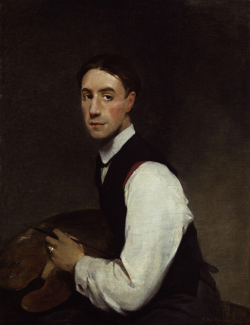 Self-portrait by Glyn Philpot, oil on canvas, 1908. National Portrait Gallery NPG 4681