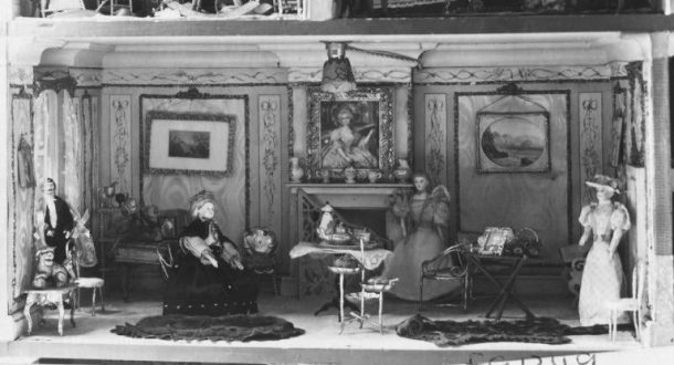 Amy Miles's House, 1890s. Shown back in black and white days. W.146-1921 (c) V&A Museum, London