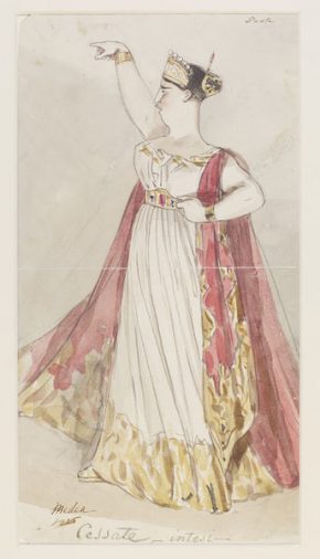 Alfred Edward Chalon, Madame Pasta as Medea, 1826. Museum number E.3318-1922. © Victoria & Albert Museum.