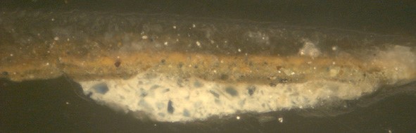 Paint sample taken from the right edge of CAI.81.