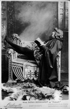 Sarah Bernhardt performing as Hamlet © Victoria and Albert Museum, London