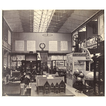 Interior view of the Educational Museum South Kensington Museum (The Brompton Boilers) c 1859