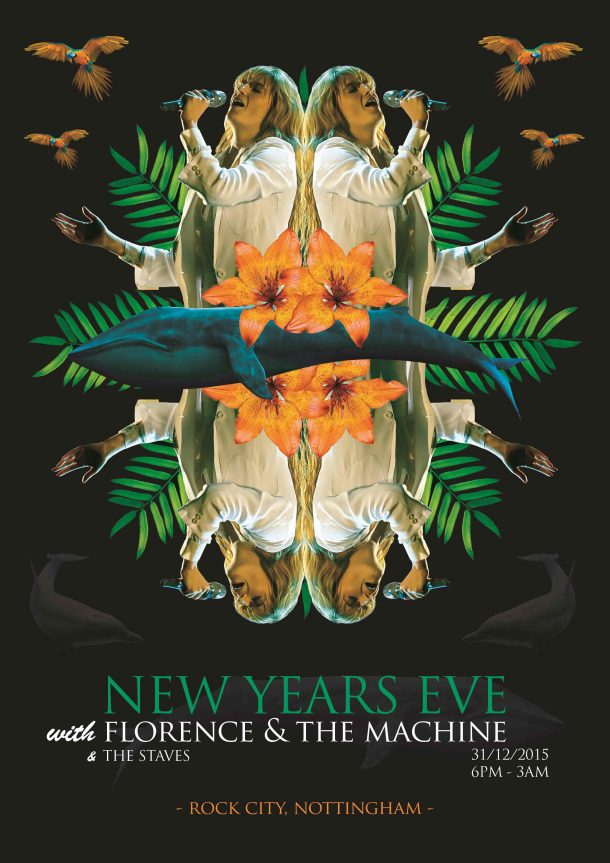 Florence and the Machine gig poster by Nic Gordon © Victoria and Albert Museum, London