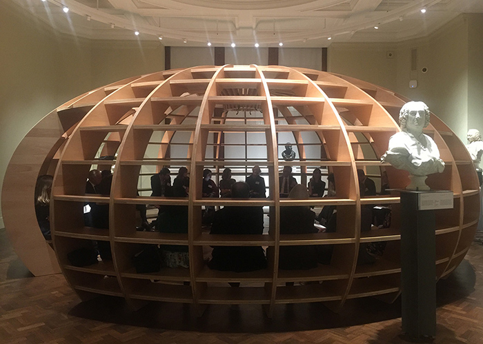 The Globe, installation by the Cuban art collective Los Carpinteros