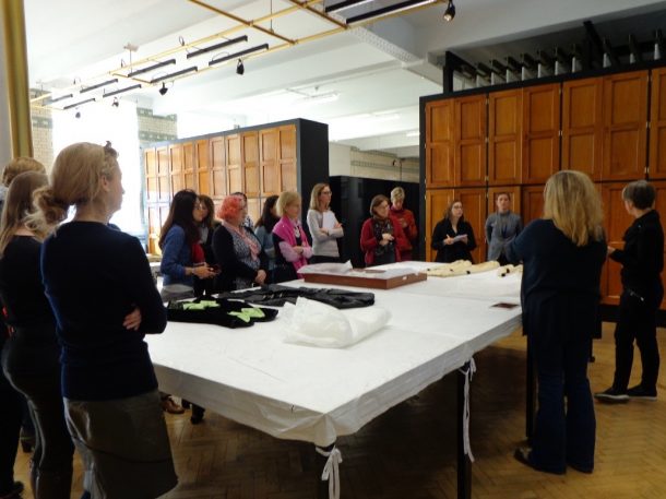 Tour of the Clothworkers’ Centre for the Study and Conservation of Textiles and Fashion ©Angelika Riley