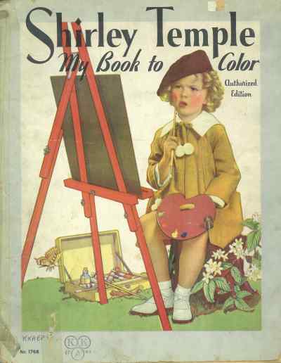 Shirley Temple My Book to Color, Copyright Victoria & Albert Museum 2016
