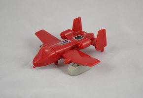 Powerglide, an Autobot 'mini-vehicle', a sub-set of smaller, simpler and cheaper toys. Museum no. B.106-1994. Copyright Victoria and Albert Museum, London