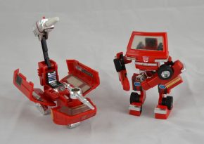 Ironhide, the Autobots' second in command, shown transformed with his 'battle sled'. Museum no. B.105-1994, Copyright Victoria and Albert Museum, London