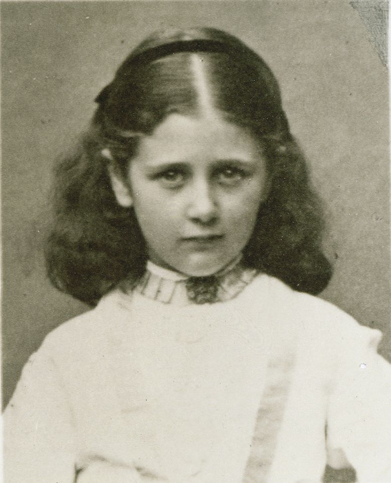 Beatrix Potter photographed aged 9.