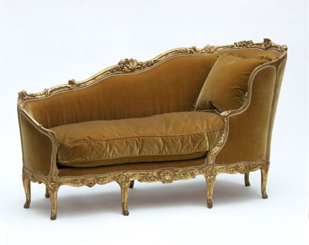 Daybed by Jean-Baptiste Tilliard, before treatment