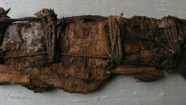 Fragment of a Coptic book.