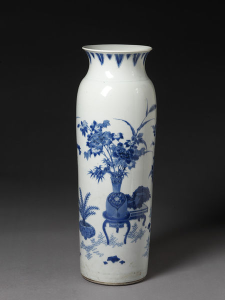 Vase (rolwagen), porcelain, JIngdezhen, China, 1630-50,