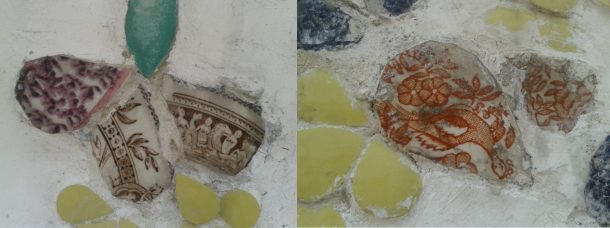 Fig. 9 Ceramic fragments with figural motifs, Wat Arun, Bangkok © Sau Fong Chan