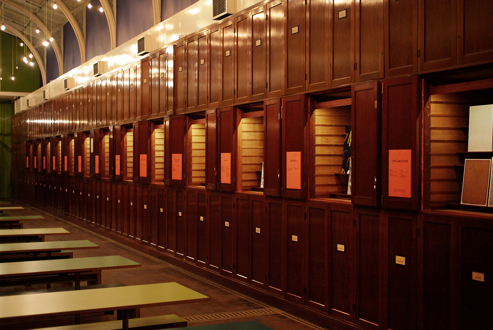 The Cabinets in the V&A lunchroom