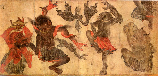 Image of demons dancing
