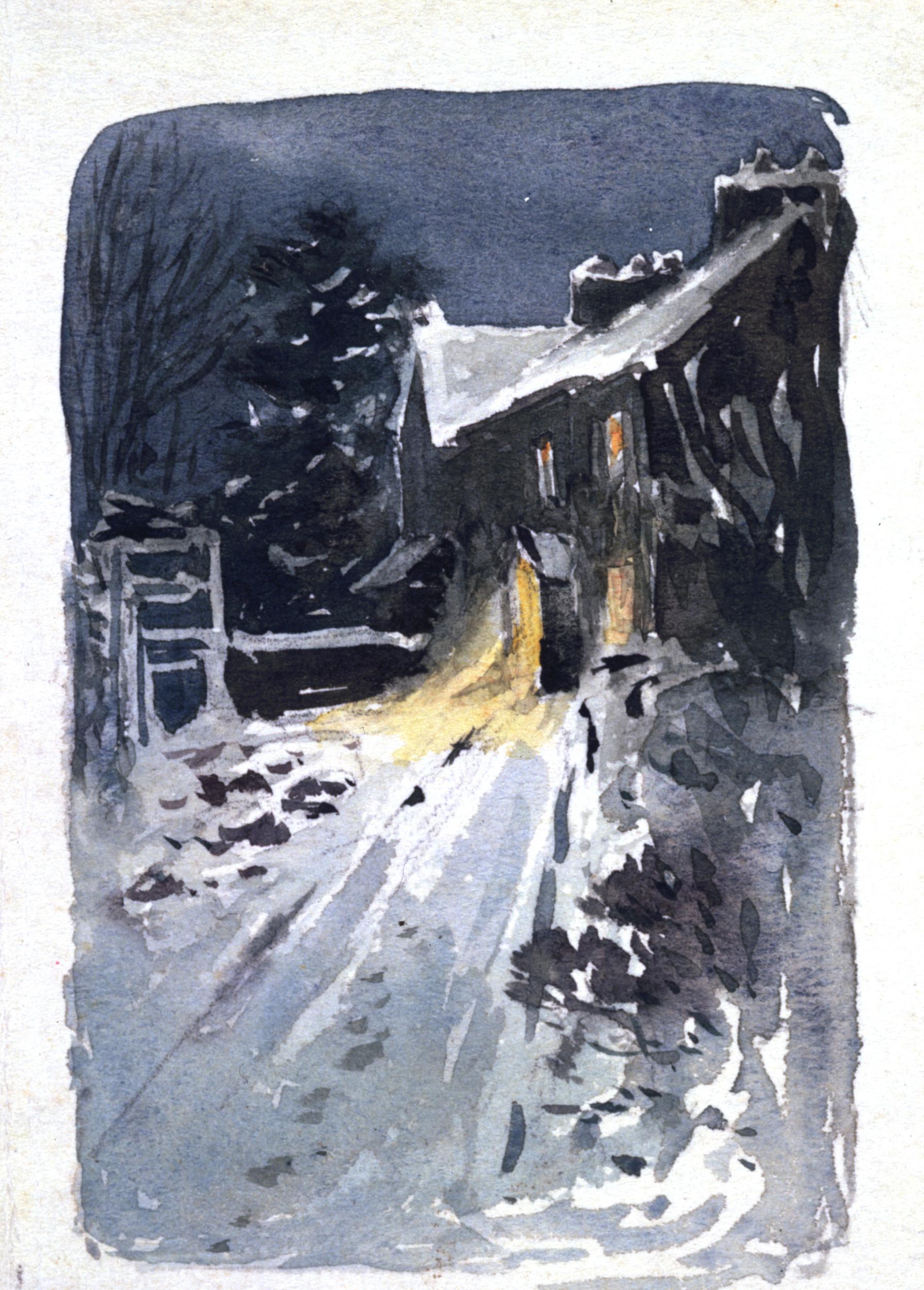 Hill Top by night, Beatrix Potter, 1913, BP.294
