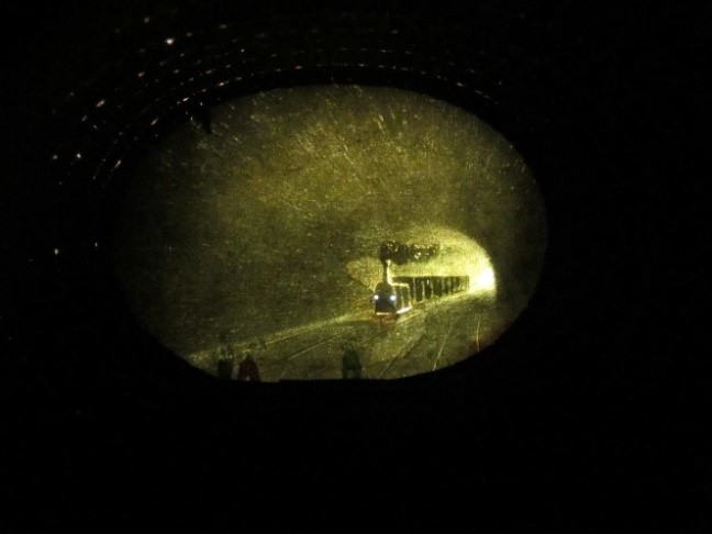 Fig. 6. ‘Le tunnel de Rolleboise’ – Night view