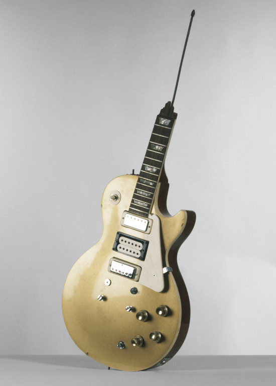 S.12-1978 Broken Gibson Les Paul Guitar played by Pete Townshend (b.1945) of The Who; smashed in performance in late 1960's/ early 1970's; U.K. (London); 1960`s.