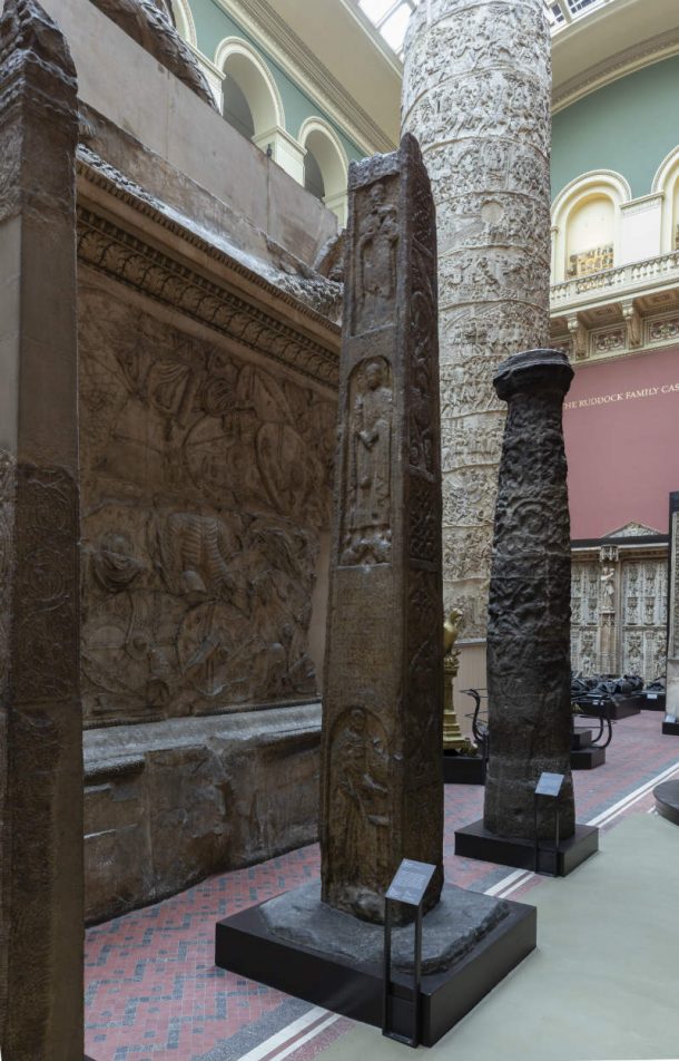 Image 3. Cast of Bewcastle Cross in the V&A. Image, Peter Kelleher © Victoria and Albert Museum, London.