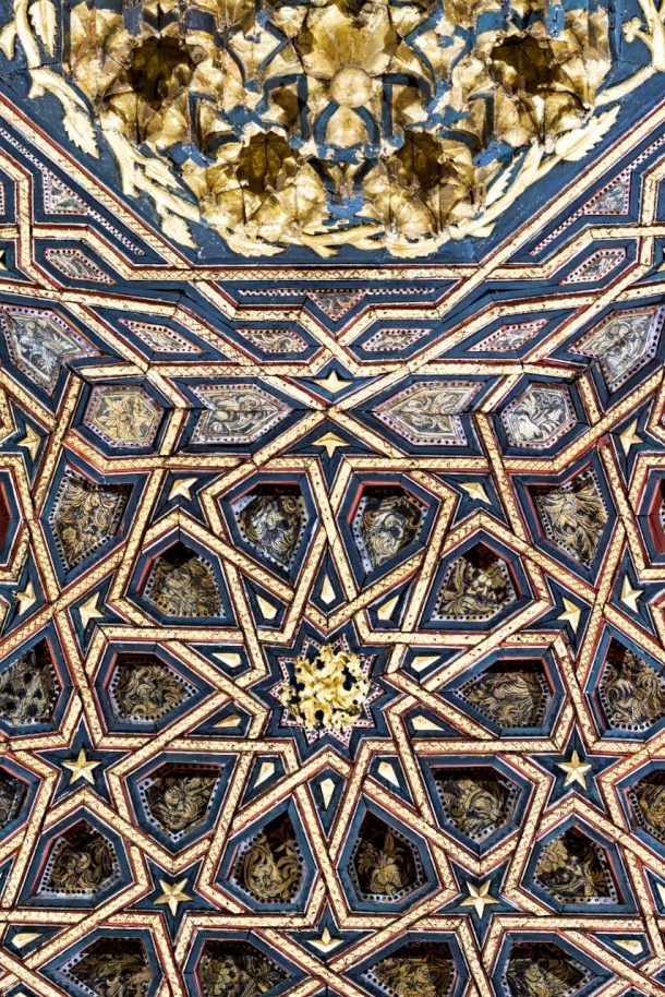 Detail of the ceiling with star design