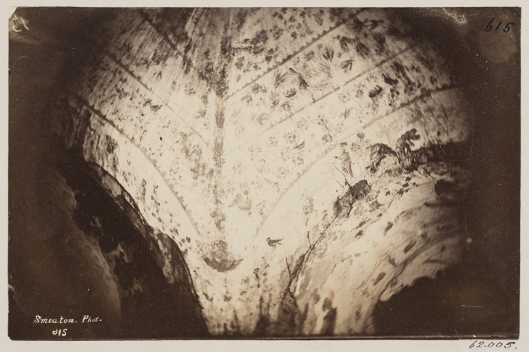 Photograph of a painted vault of a chapel in the Catacomb of Praetextatus
