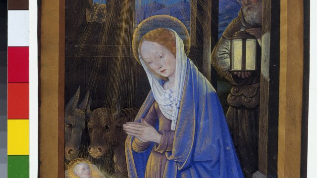 Figure 1. The Nativity by Jean Bourdichon (1499), E.949-2003 © Victoria and Albert Museum.