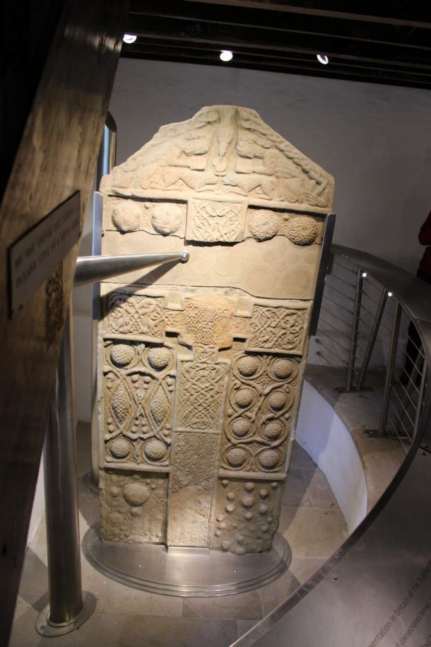 Image 4. Cross-slab at Nigg, displayed in the church. © Sally Foster.