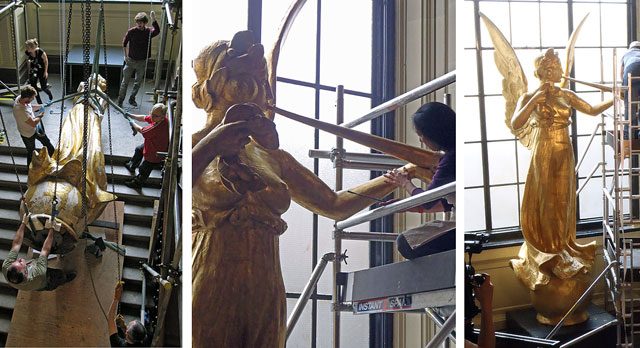 Figure 2. Installation of the angel at the V&A, 2010