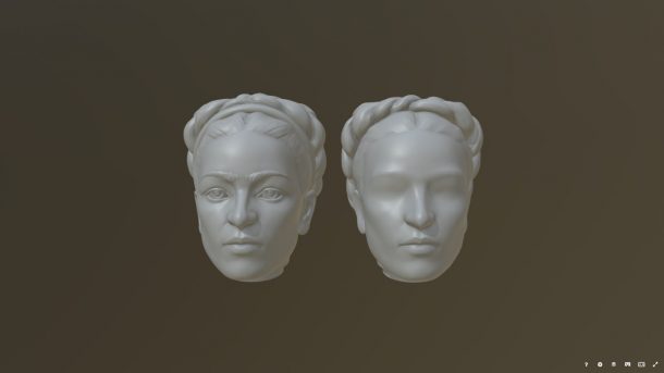 Figure 2. Semi-realistic and ‘blown-back’ version of digital renders