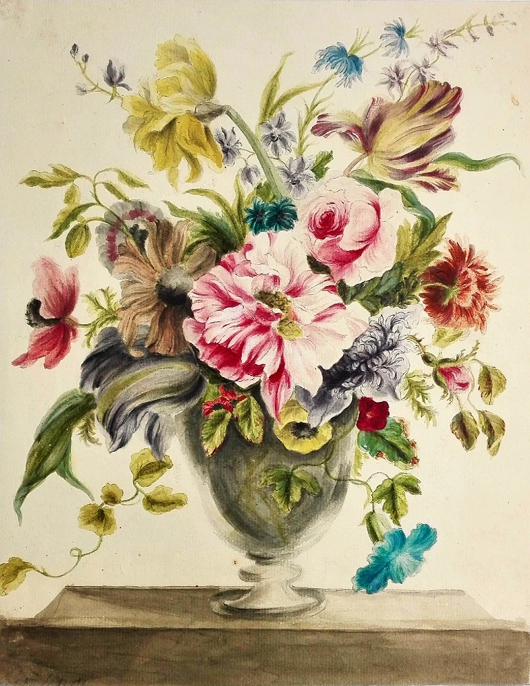 Mary Moser, Composition of flowers