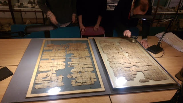 The oldest and largest surviving architectural drawing on papyrus which shows a shrine (c. 1300 BC), now in the Petrie Museum
