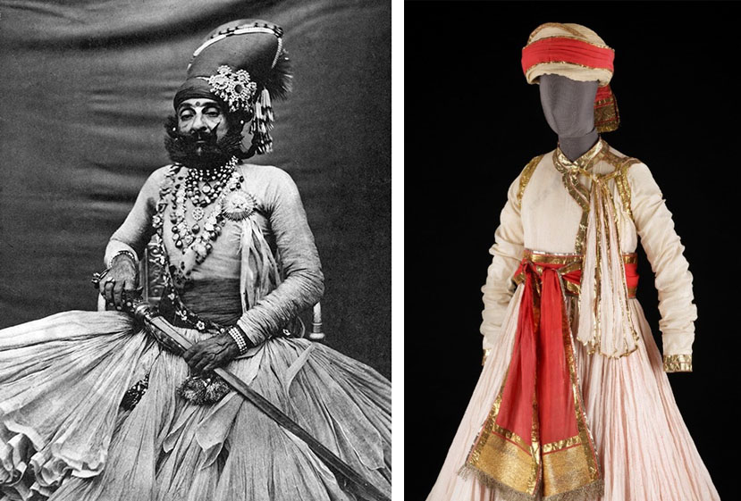 Comparison of historic photograph with the jama in the V&A