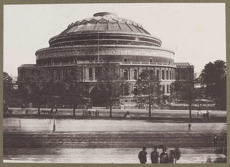 The Royal Albert Hall, photographed in 1872, V&A 73273.