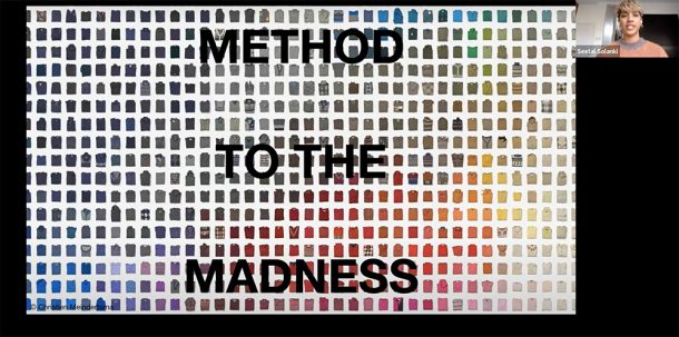 Screengrab from the webinar, containing a slide saying 'METHOD TO THE MADNESS'