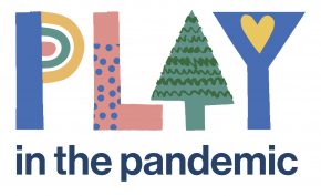 Play in the Pandemic exhibition logo, designed by Marcus Walters