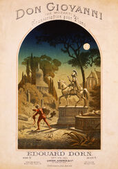 Music sheet cover for Mozart's Don Giovanni