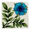 Blue flower tile