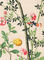 Wallpaper with small bird on branch beside large yellow fruit