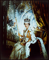 Queen Elizabeth II on her Coronation day
