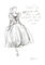 Dior's Justine gown, fashion illustration