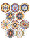 Hexagonal tile designs