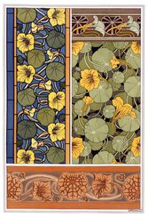 Plate 41, Nasturtiums in ornament