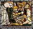 Stained glass panel - The Legend of St George
