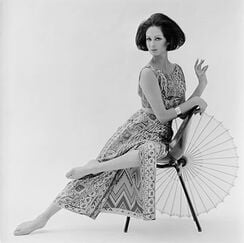 Model in Pucci dress