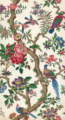 Chinese Magpie wallpaper on white background