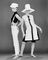 Models in Mary Quant trousers and tunic dress