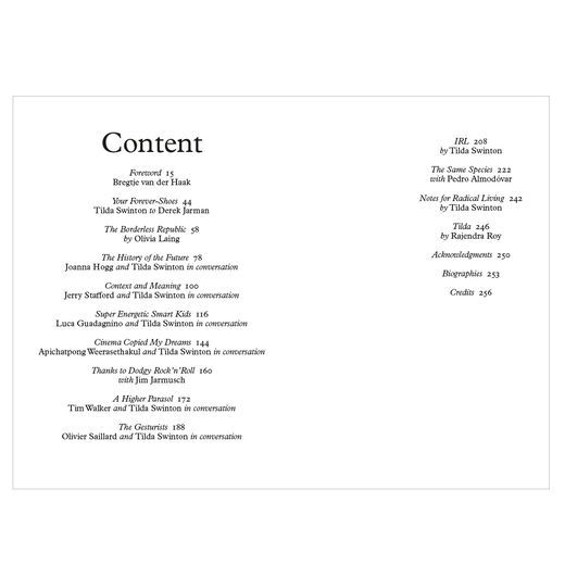 Tilda Swinton: Ongoing